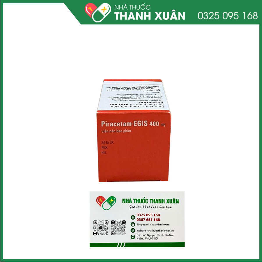 Piracetam - Egis 400mg điều trị các triệu chứng của hội chứng tâm thần thực thể